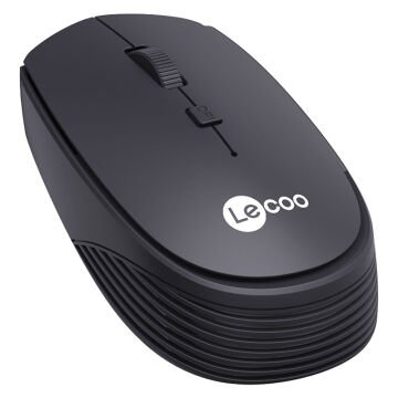 Lenovo Lecoo WS202 1600 DPI 4 Tuşlu Kablosuz Mouse Siyah