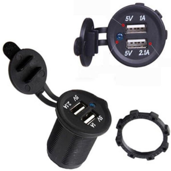 Powermaster Şase Tipi Oto Usb Şarj 5V 2.1A 5V 1A