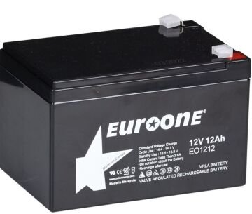 Euroone EO-1212 12 Volt - 12 Amper Bakımsız Kuru Akü