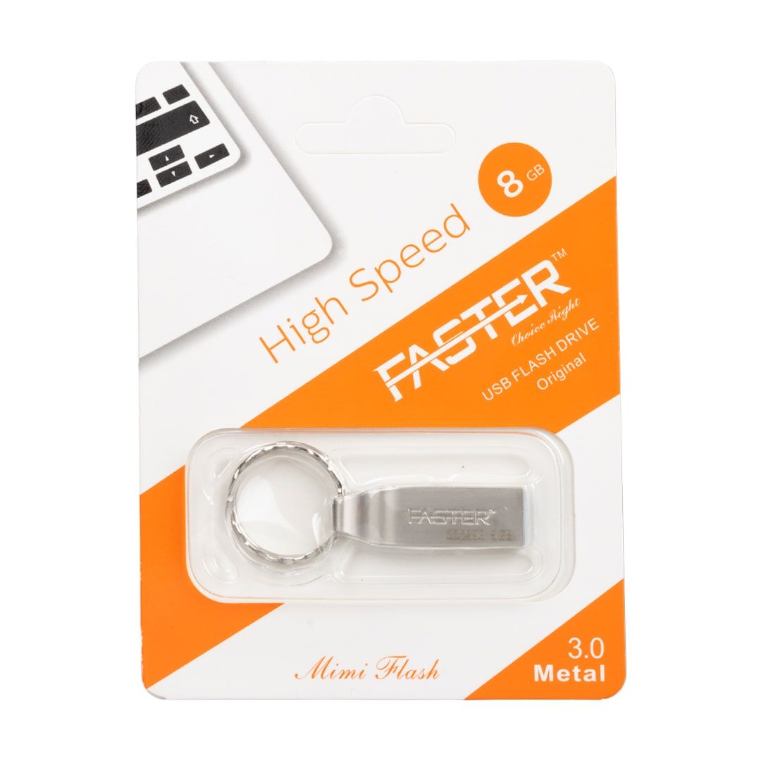 Faster 8 Gb Metal USB Flash Bellek