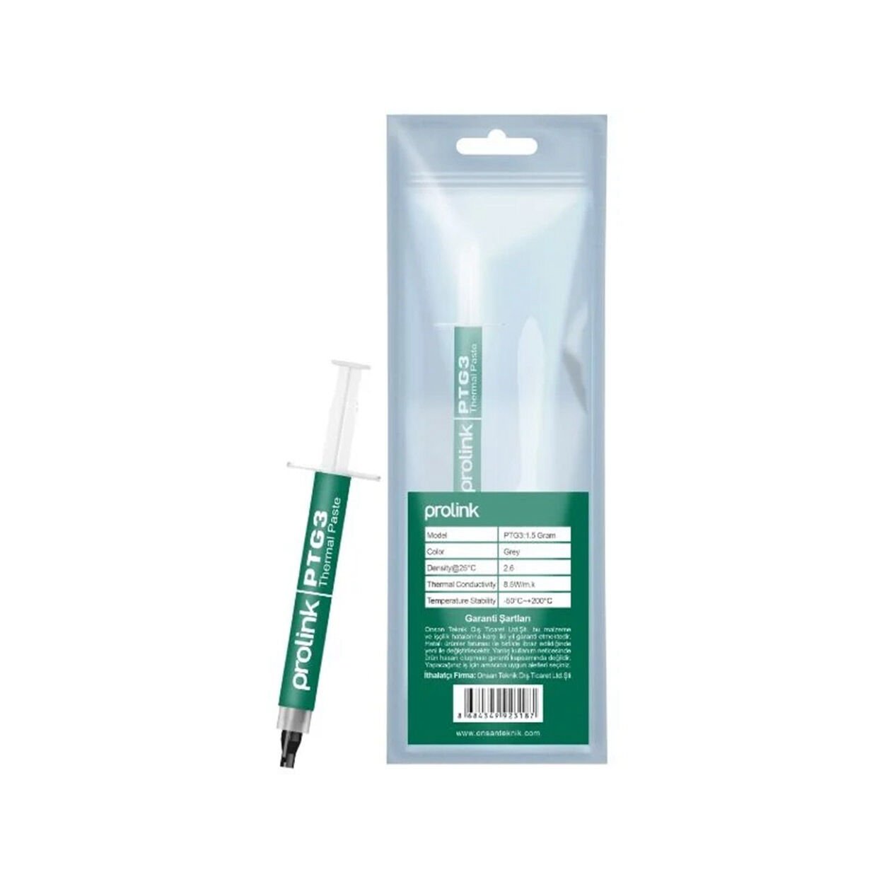 Prolink PTG3-1,5 Silicon Termal Macun 1,5gr 8,5w/m.k