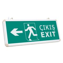 CATA CT-9170 3 WATT ACİL ÇIKIŞ EXIT LEVHASI (SOLA) LEDLİ ŞARJLI