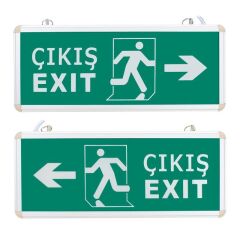 CATA CT-9170 3 WATT ACİL ÇIKIŞ EXIT LEVHASI (SOLA) LEDLİ ŞARJLI