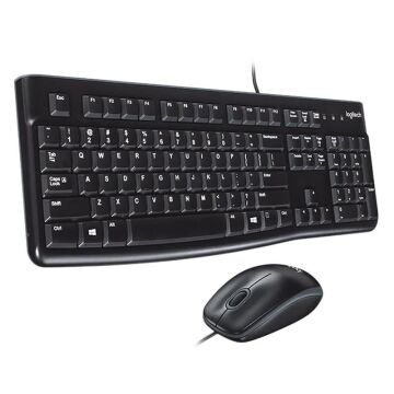 Logitech MK120 Usb Q Siyah Kablolu Klavye + Mouse Set