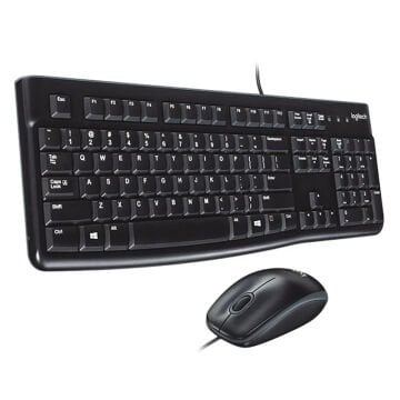 Logitech MK120 Usb Q Siyah Kablolu Klavye + Mouse Set
