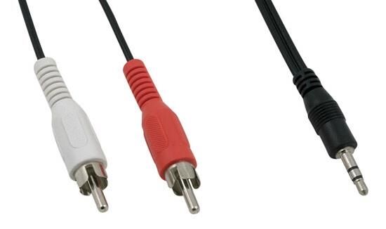 2Rca 3.5Mm Stereo Kablo 1.5Metre