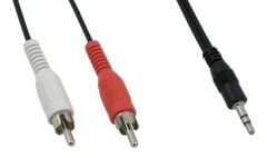 2Rca 3.5Mm Stereo Kablo 1.5Metre