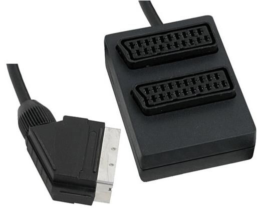 Scart 1/2 Scart Dağıtıcı Siyah