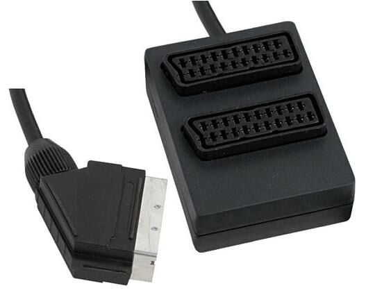 Scart 1/2 Scart Dağıtıcı Siyah