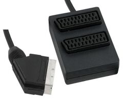 Scart 1/2 Scart Dağıtıcı Siyah