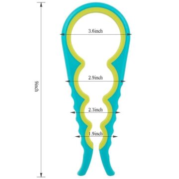 Sunup SN-14653 Silikon 4 Farklı Boy Kapak Kavanoz Açıcı