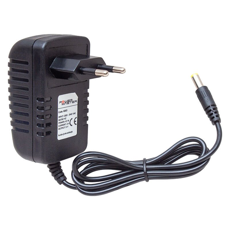 Powermaster PM-1660 5 Volt- 2 Amper - 10 Watt 5.5*2.5 Mm Düz Uçlu Priz Tipi Adaptör