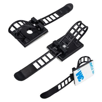 PowerMaster PM-29060 Yapışkanlı Ayarlanabilir Kablo Toplama Tutucu (100'lü Paket)