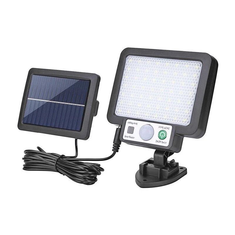 Powermaster JX-F56 Solar Panelli Hareket Sensörlü Üç Modlu Duvar Lambası