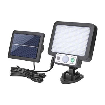 Powermaster JX-F56 Solar Panelli Hareket Sensörlü Üç Modlu Duvar Lambası