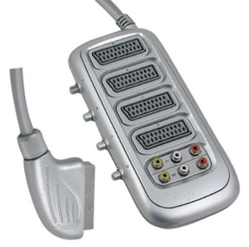 Scart 4'Lü Scart Dağıtıcı+Rca Swıtch'Li