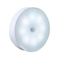 Powermaster MX-W002 Kızılötesi Hareket Sensörlü USB Şarjlı Beyaz İndiksiyon Gece Lambası