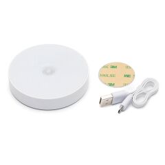 Powermaster MX-W002 Kızılötesi Hareket Sensörlü USB Şarjlı Beyaz İndiksiyon Gece Lambası