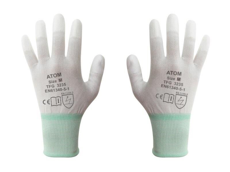 TFG-3233M Parmak Ucu Korumalı Antistatik Eldiven Medium