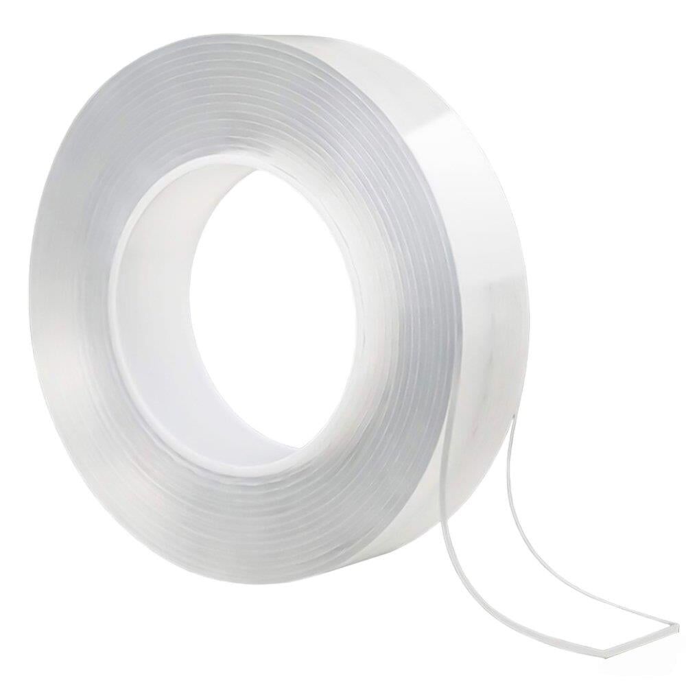 Sunup SN-24358 20mm 3 Metre Çift Taraflı Nano Teknoloji Süper Yapıştırıcı Şeffaf Bant