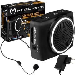Magicvoice MV-17450 USB-SD Kart Girişli Şarjlı Mini Seyyar Rehber Anfisi