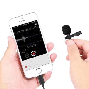 Magicvoice JH-041 Cep Telefonu için Lightning Youtuber Yaka Mikrofonu