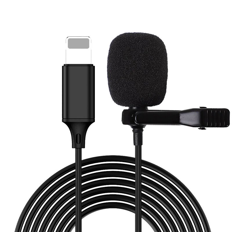 Magicvoice JH-041 Cep Telefonu için Lightning Youtuber Yaka Mikrofonu