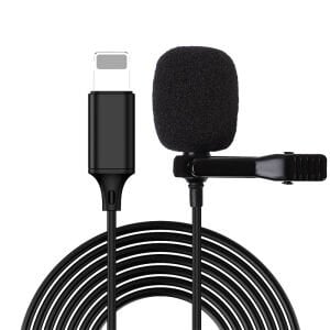 Magicvoice JH-041 Cep Telefonu için Lightning Youtuber Yaka Mikrofonu