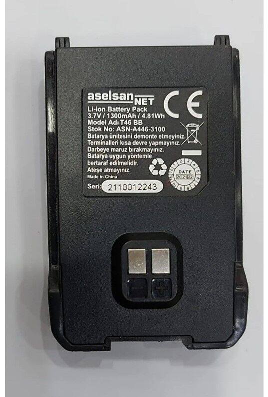 Aselsan ASN-A446T 1300 Mah Yedek Batarya