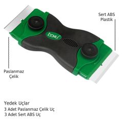 Baku BA-7384 LCD Ekran Tutkal Silikon Temizleme Spatulası