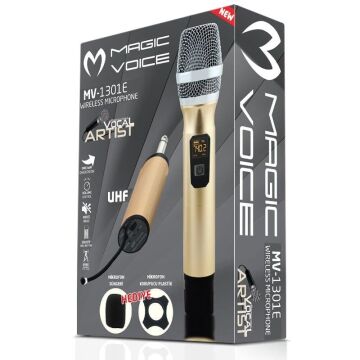 Magicvoice MV-1301E UHF Ekranlı Kablosuz 1 El Telsiz Mikrofonu