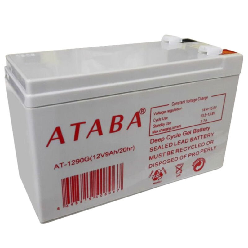 Ataba AT1290G 12 Volt 9 Amper Jel Akü