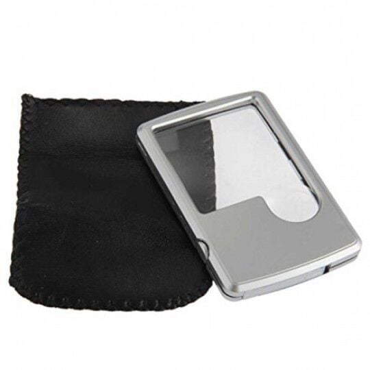 Nikula-X3.x6 Büyütmeli Deri Kılıflı Led Işıklı Cep Modelinde,Mücevher İçin Kullanışlı Büyüteç