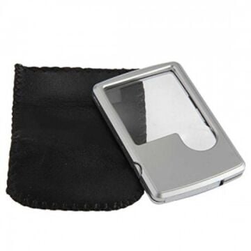 Nikula-X3.x6 Büyütmeli Deri Kılıflı Led Işıklı Cep Modelinde,Mücevher İçin Kullanışlı Büyüteç