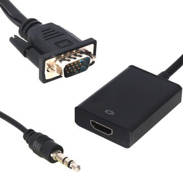 Powermaster PM-18637 VGA To HDMI Dönüştürücü Kablo
