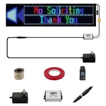 Powermaster PM-23824 23,2x82cm Kayan Yazı Led Tabela