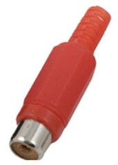 RCA Dişi Fiş Kırmızı (10'lu Paket)