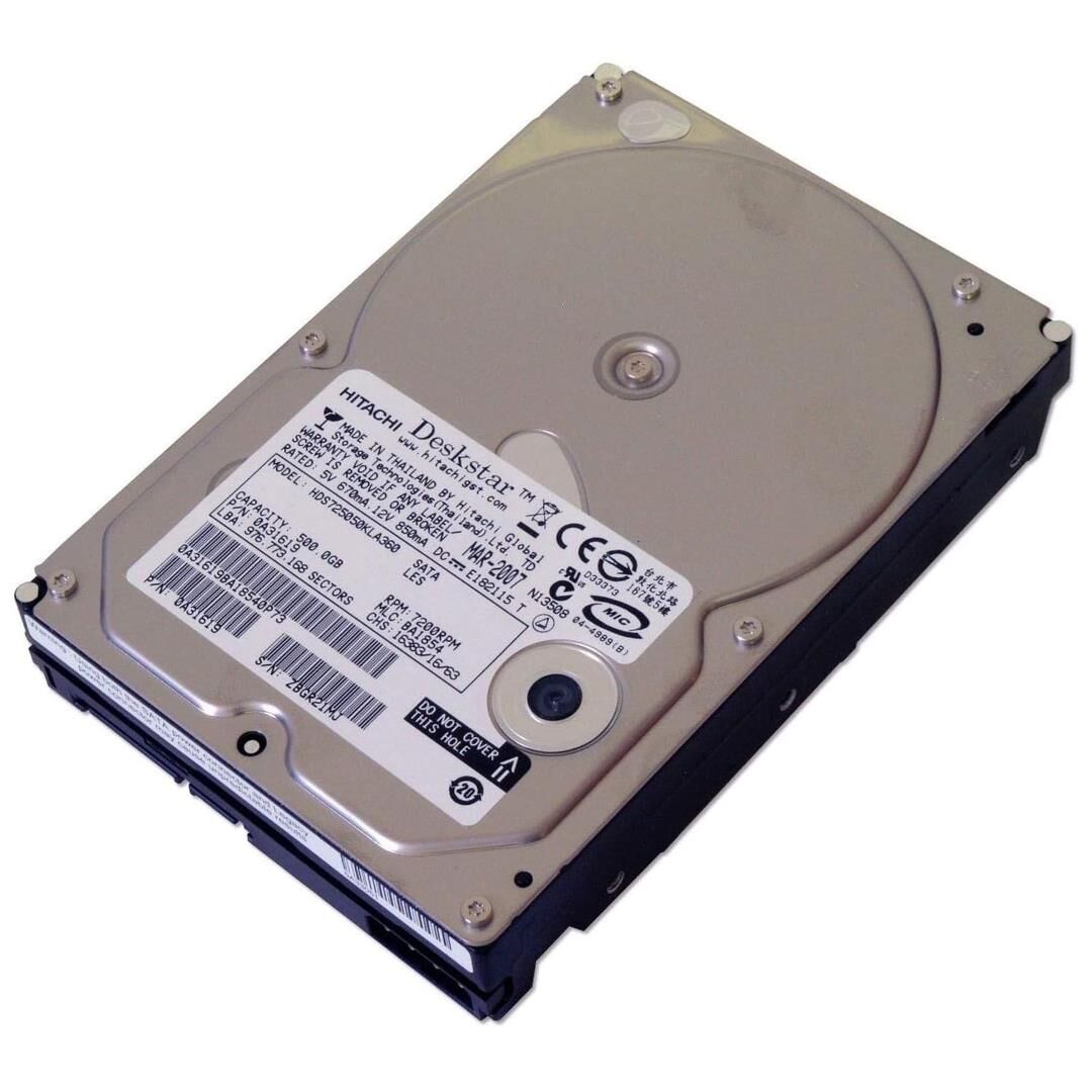 Hitachi Deskstar HDS725050KLA360 500 GB 7200 Rpm 3.5'' Harddisk