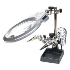 Nikula-Ayarlanabilir Başlıklı Elektronikçi Yardım Lehim Büyüteç