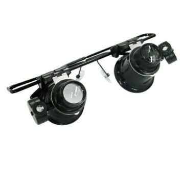 Nikula-Gözlük Model Çift Led Aydınlatma Saat Onarımı Büyüteç