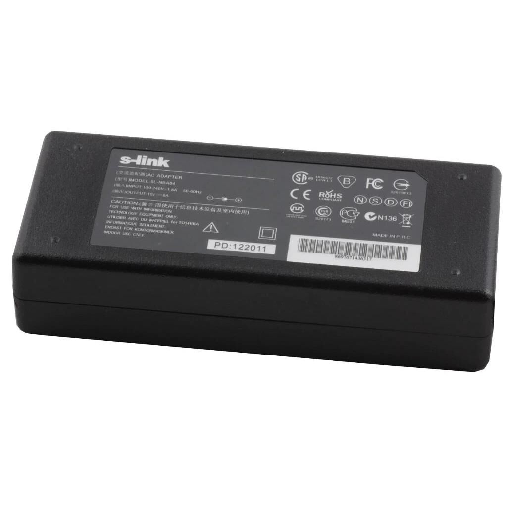 POWERMASTER PM-31062 15 VOLT - 6 AMPER 6.3*3.0 MM UÇLU ADAPTÖR (TOSHIBA NOTEBOOK)