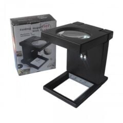 Nikula-Katlanır Plastık,Led Işıklı Test Cihazı Büyüteç 2.5x90mm