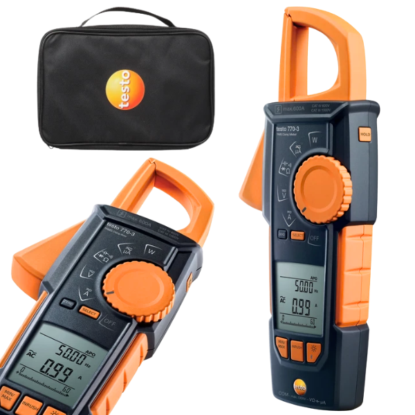 Testo 770-3 Çantalı Bluetooth’lu Pens Ampermetre Seti