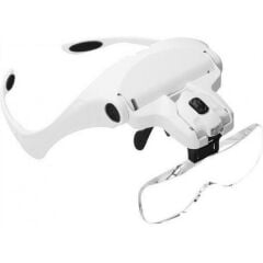 Nikula-5 Lens 1.0x-3.5x, 2 Led Işıklı Ile Ayarlanabilir Gözlük Büyüteç