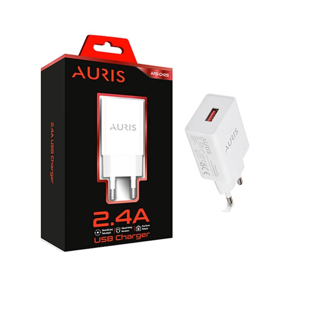 Auris ARS-CH28  5 Volt 2.4Amp 12 Watt Usb Şarj Adaptörü