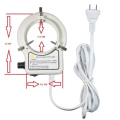 LED-56 Stereo Mikroskop Aydınlatıcı LED Halka Işık Kaynağı 12V - 4.5W