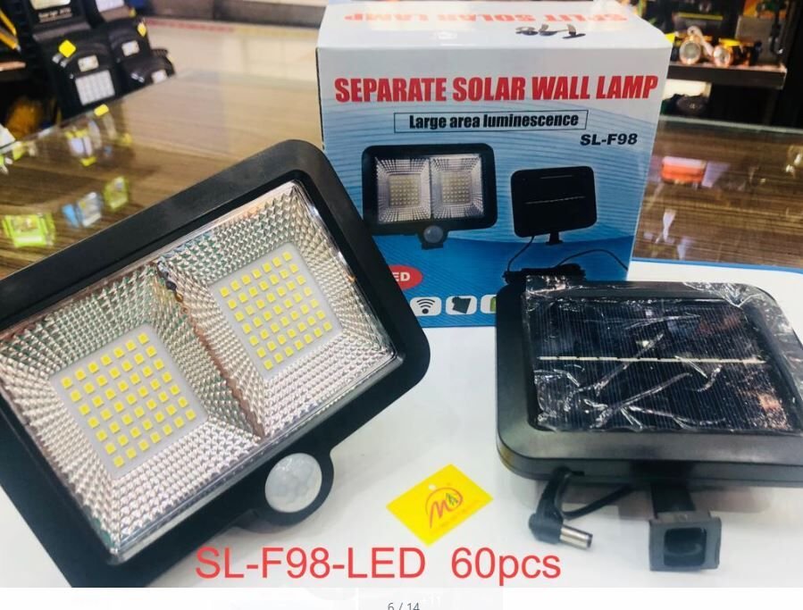 Powermaster SL-F98 Solar Duvar Lambası