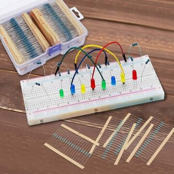 Powermaster PM-29724 1/4W 1 Ohm - 10 Mega Ohm Arası 130 Çeşit 2600 Parça Direnç Kiti