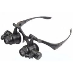 Nikula-Gözlük Modeli 10x 15x 20x 25x Lens,2Led Işıklı,Büyüteç