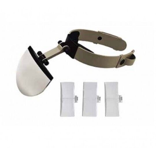 Nikula-Şapka Tip Kask Büyüteç, 4 Farklı Büyütme Lensli Büyüteç